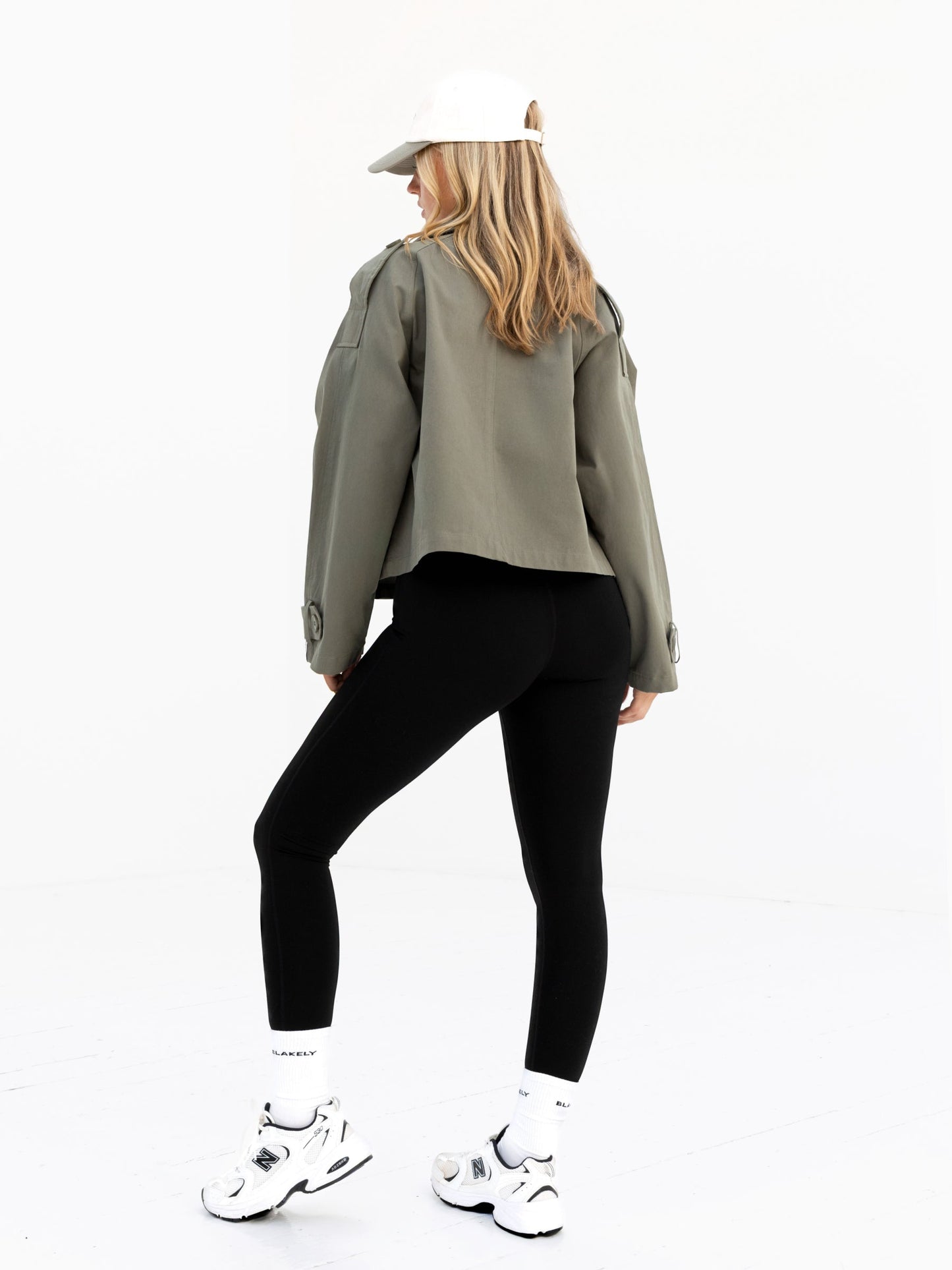 Amara Short Trench Coat - Hunter Green