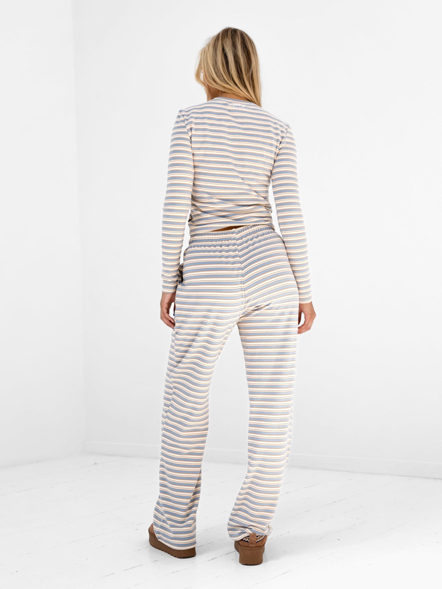 Sadie Stripe Top - Baby Blue Stripe