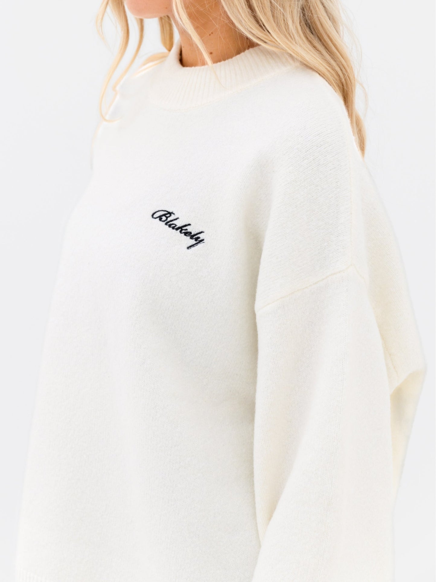 Oversized Knitted Sweater - Cream