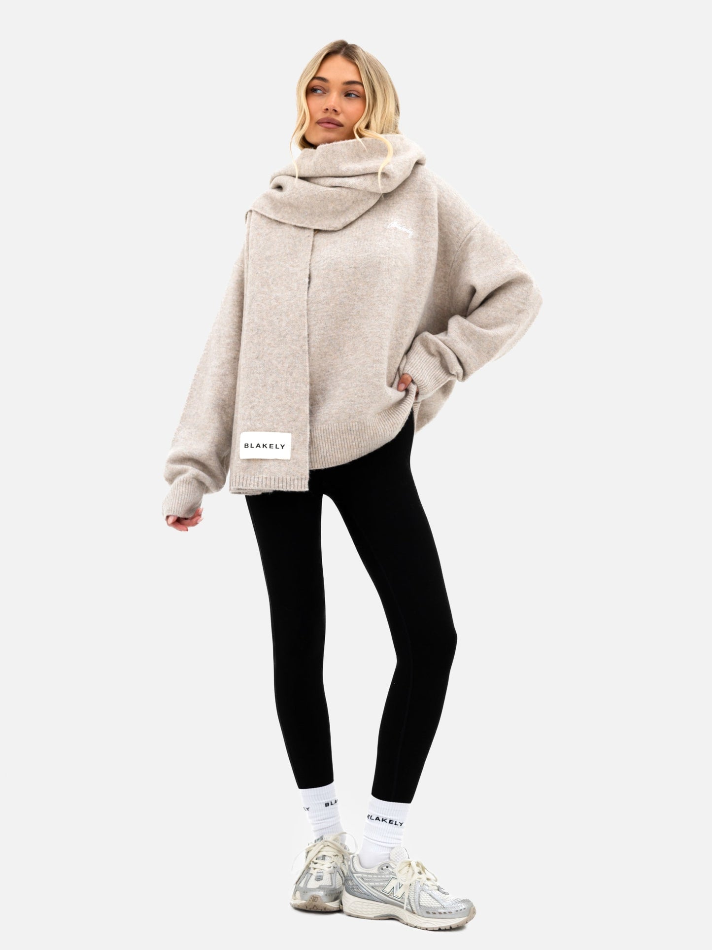 Oversized Knitted Sweater - Toasted Taupe