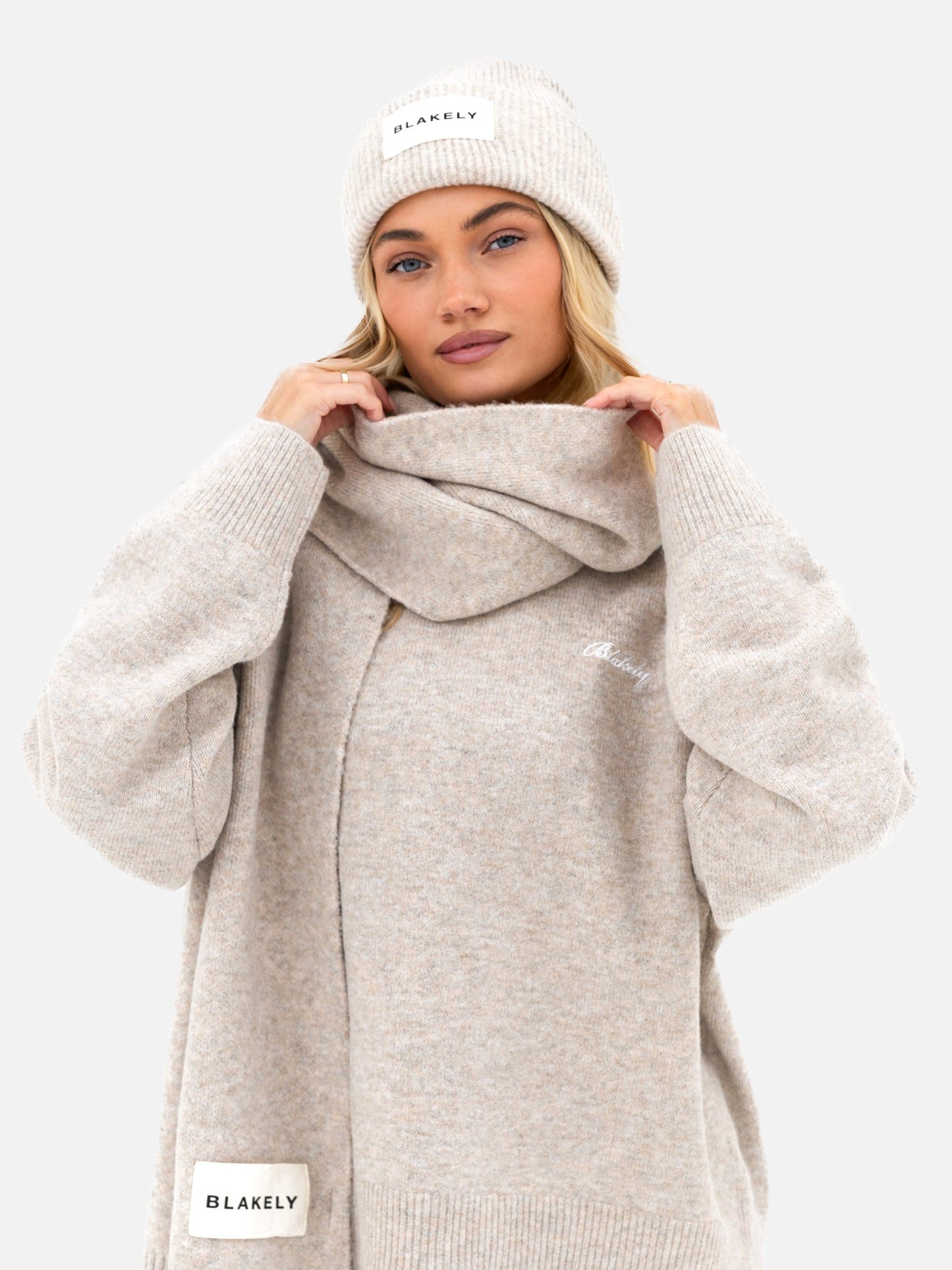 Oversized Knitted Sweater - Toasted Taupe