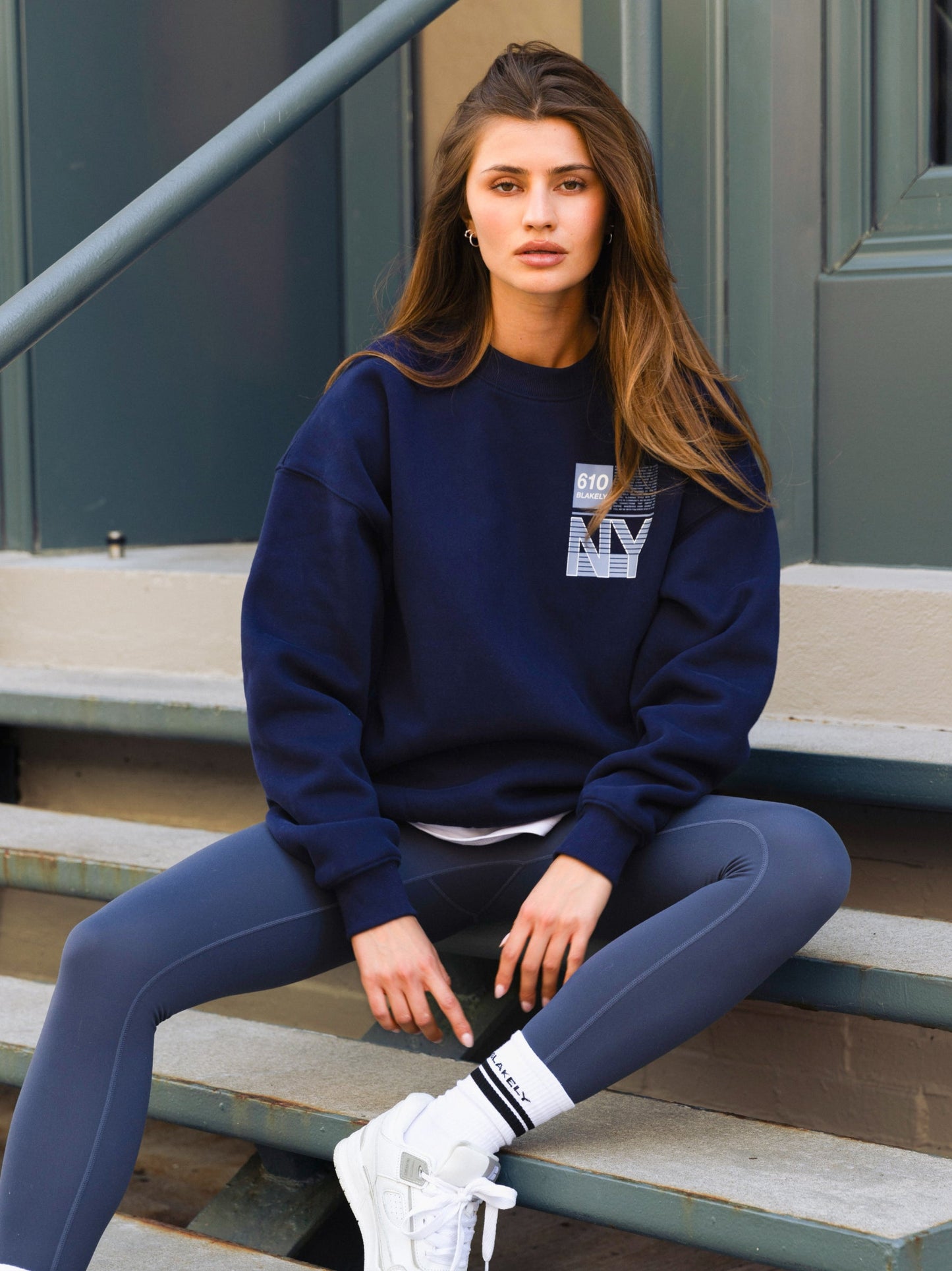 Brooklyn 610 Oversized Sweater - Navy