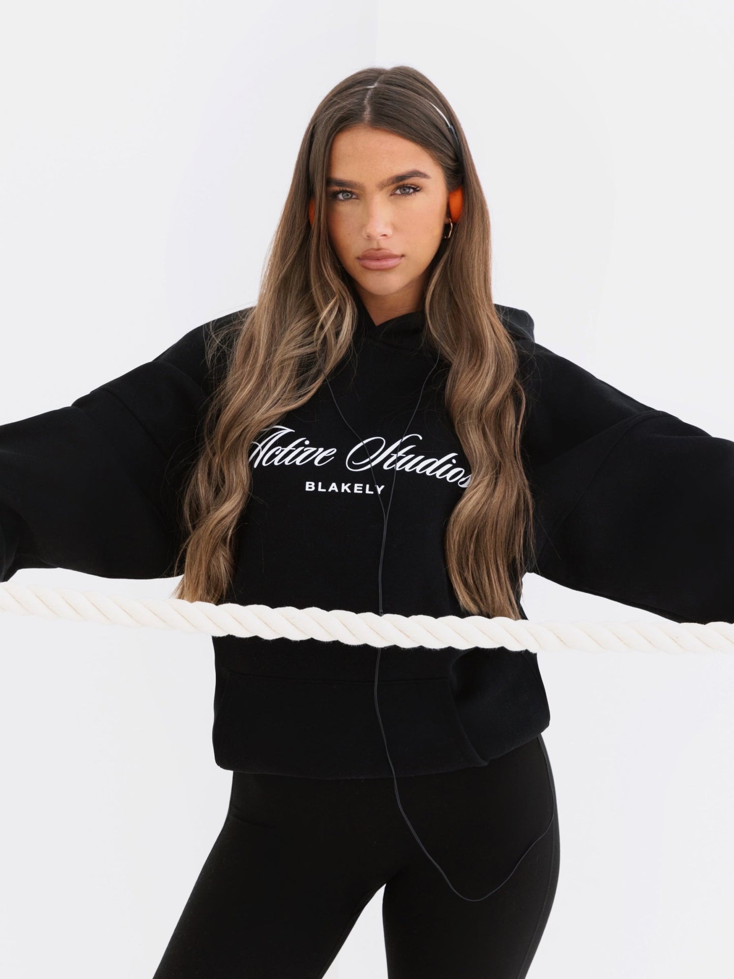 Off Duty Oversized Hoodie - Black