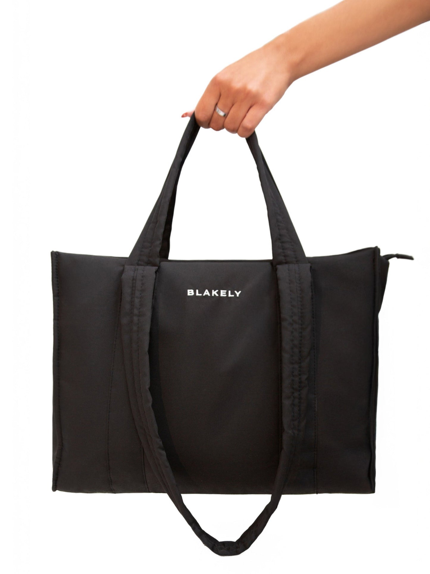 Blakely Nylon Tote Bag - Black
