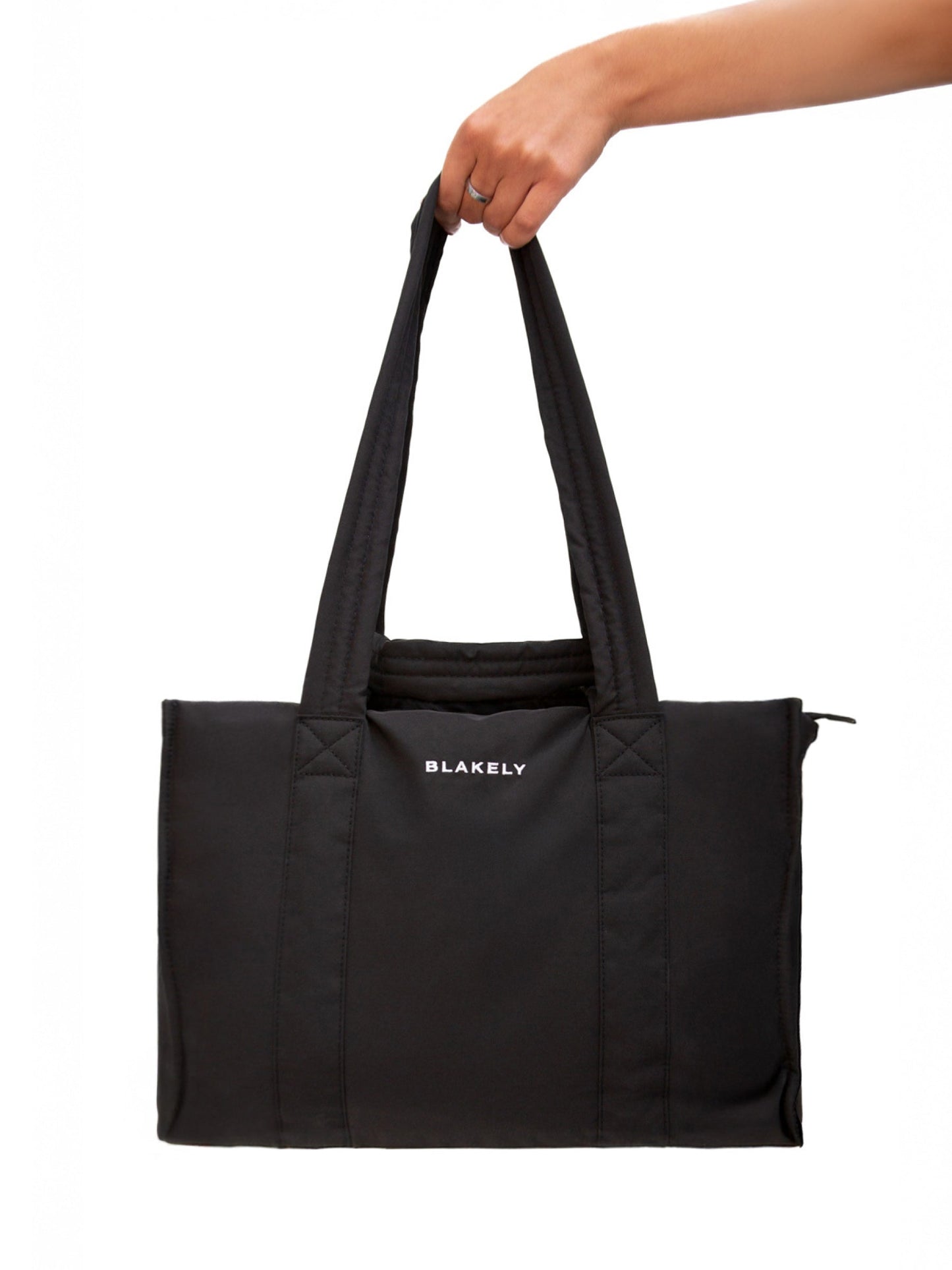 Blakely Nylon Tote Bag - Black