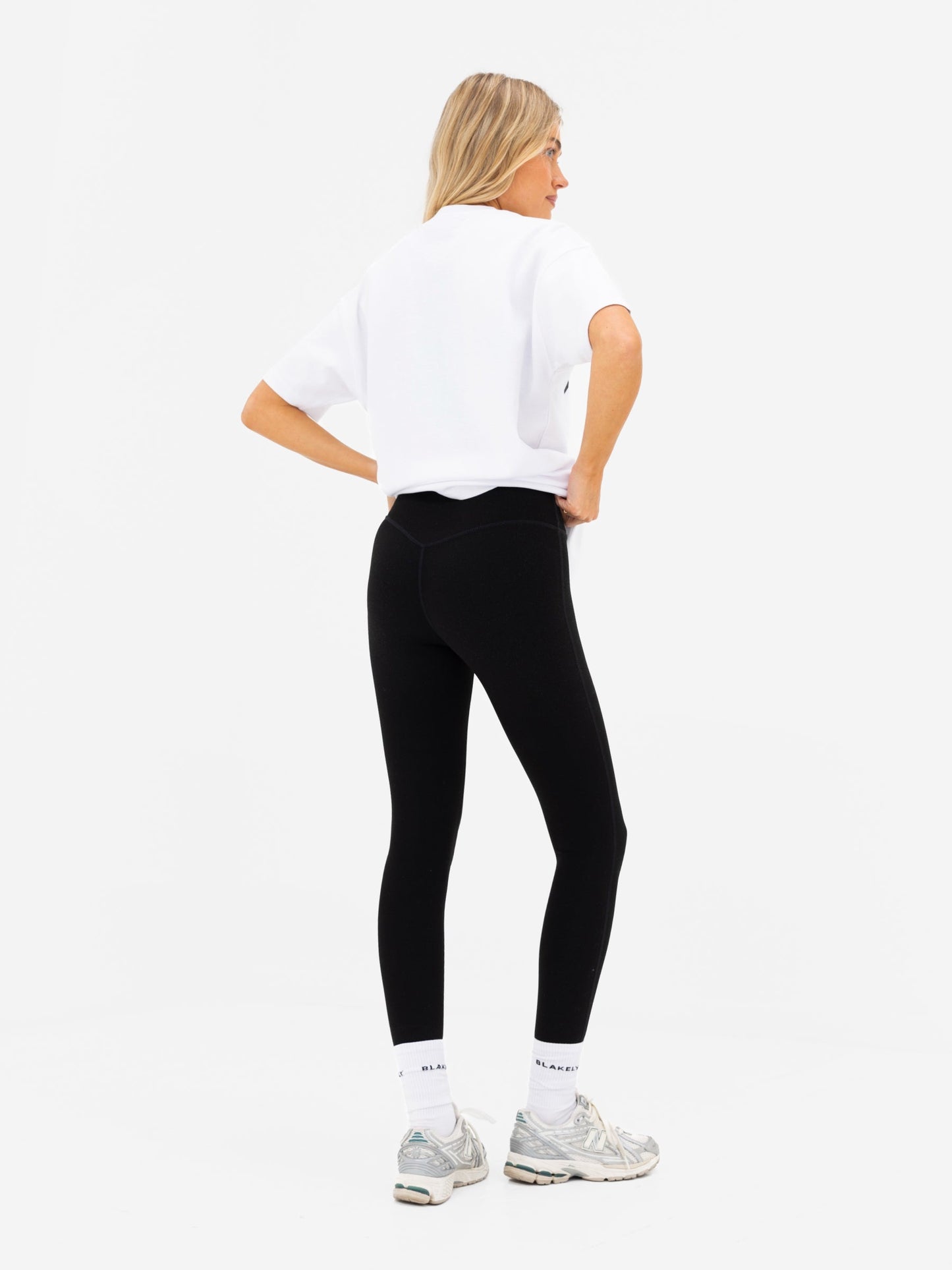 Joah Oversized T-Shirt - White & Black