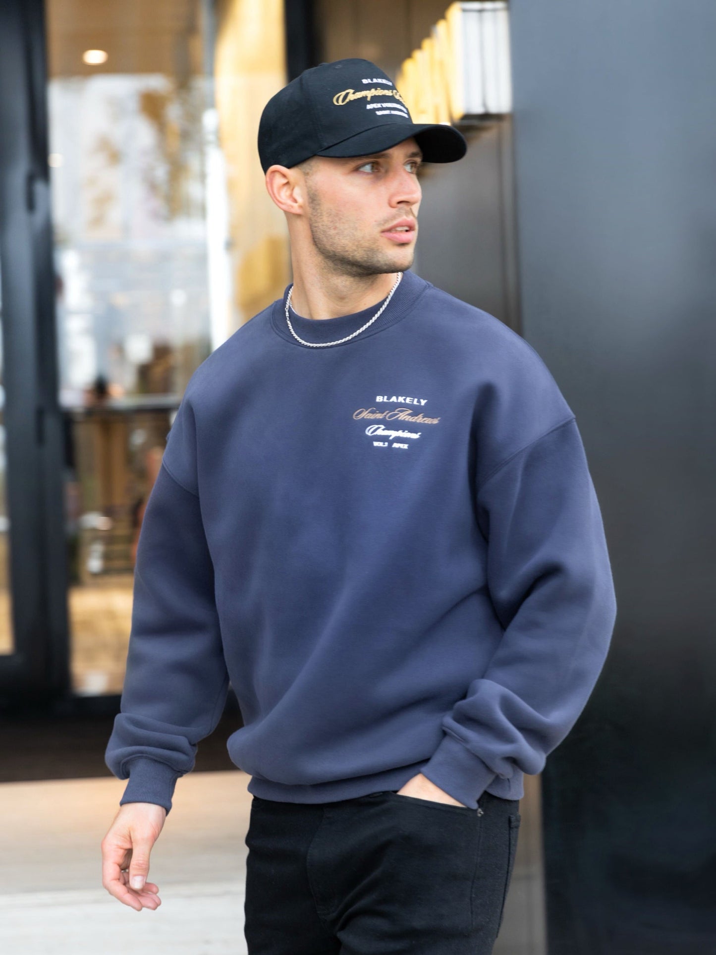 Legacy Relaxed Sweater - True Navy