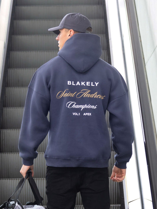 Champions Legacy Relaxed Hoodie - True Navy