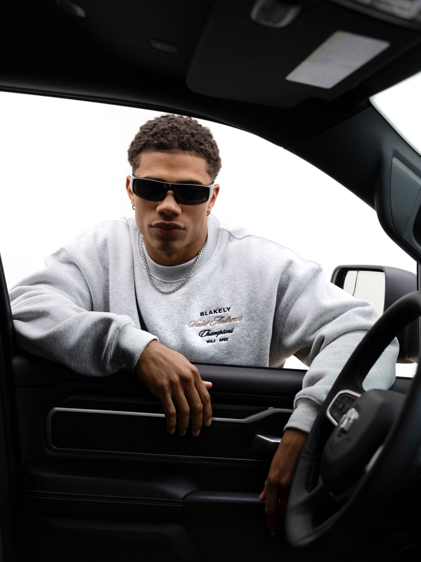 Legacy Relaxed Sweater - Marl Grey