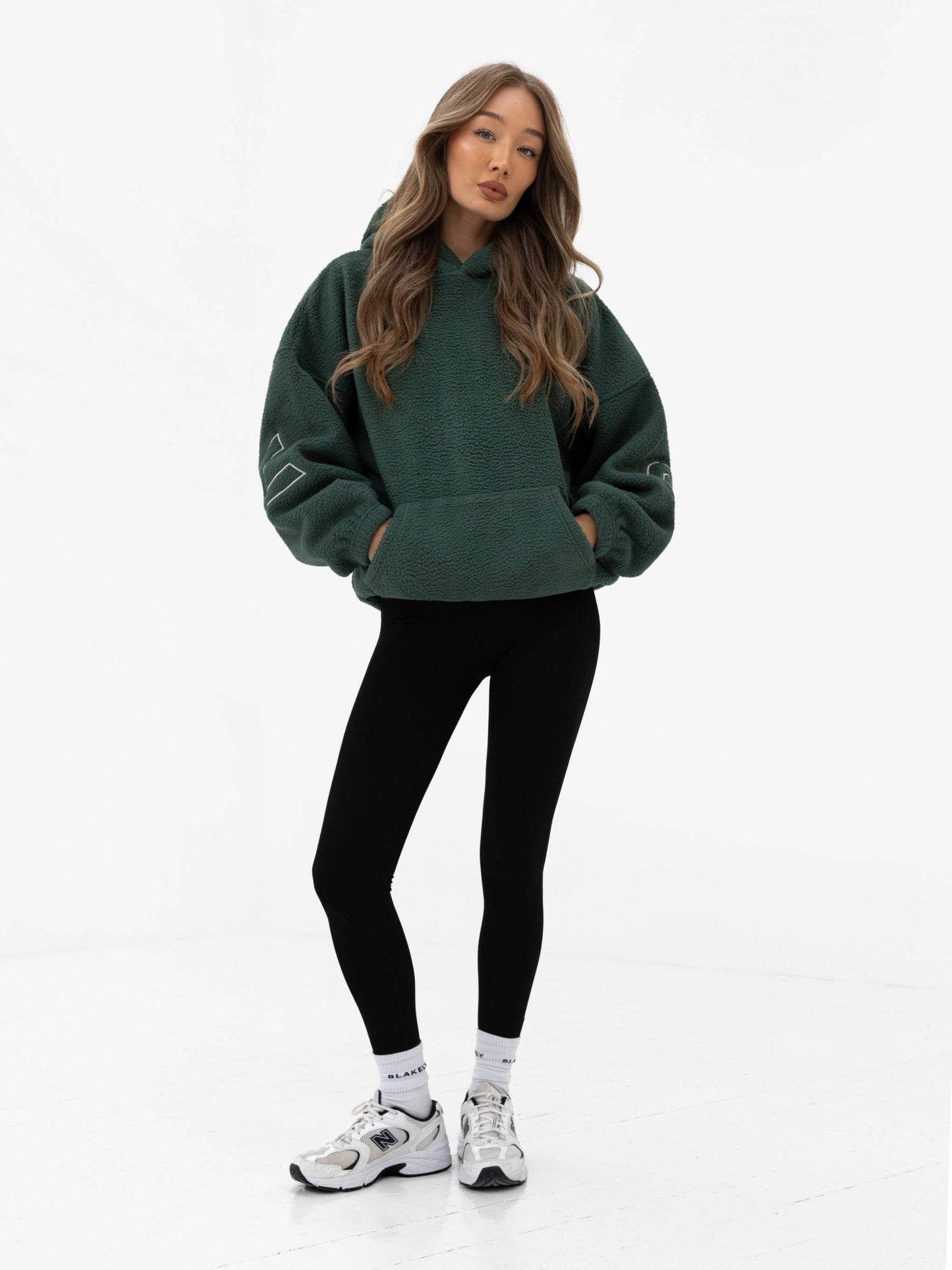 Borg Isabel Oversized Hoodie - Green