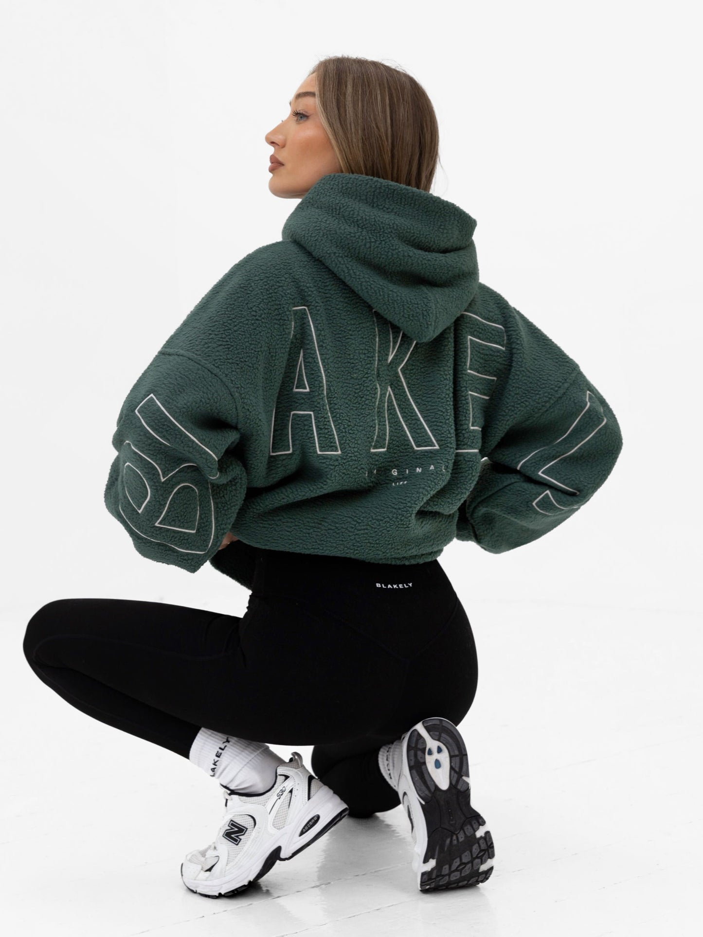 Borg Isabel Oversized Hoodie - Green