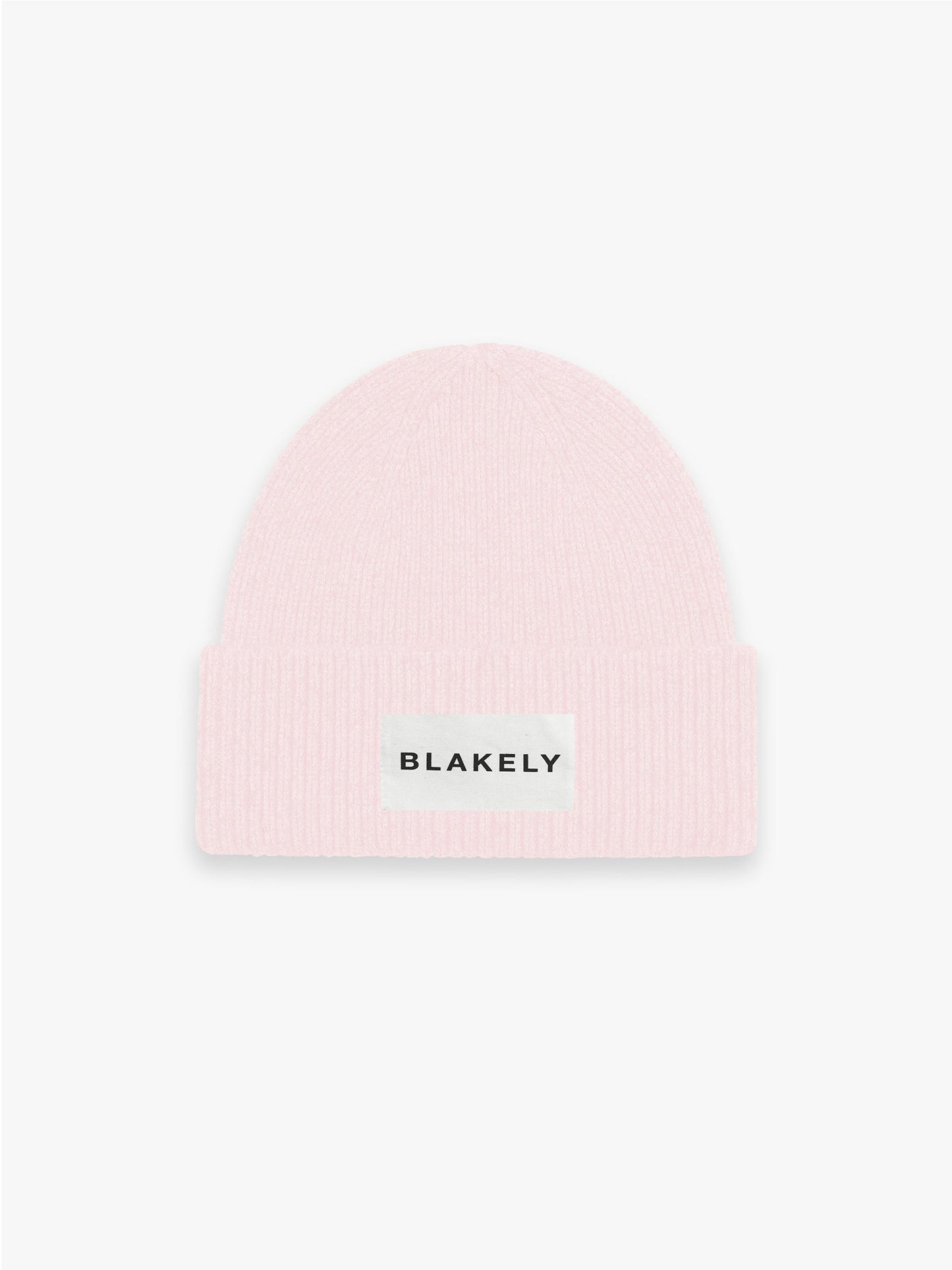 Label Knit Beanie - Marshmallow Pink