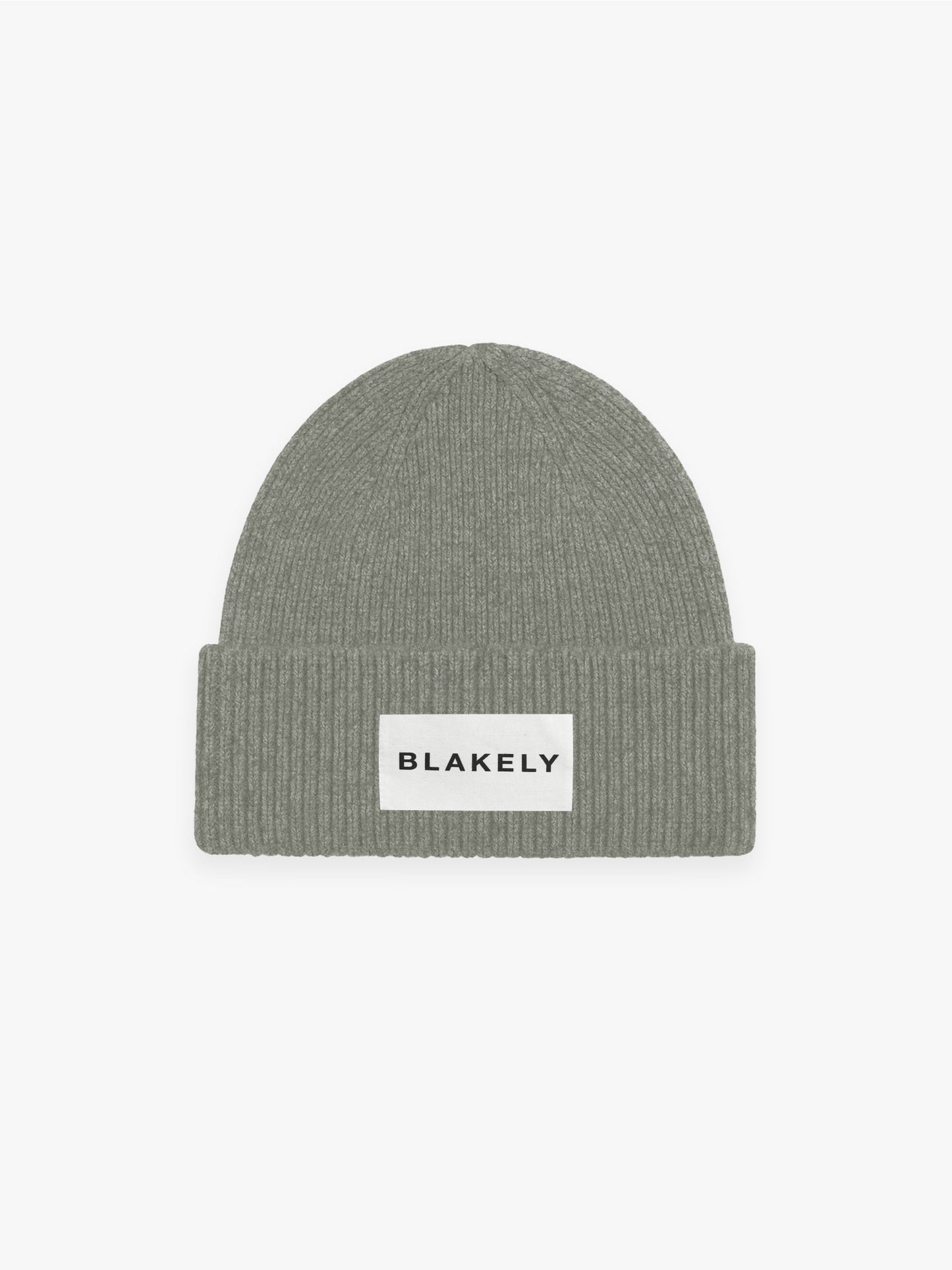Label Knit Beanie - Safari Green