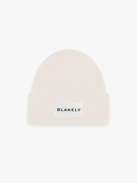 Label Knit Beanie - Toasted Taupe