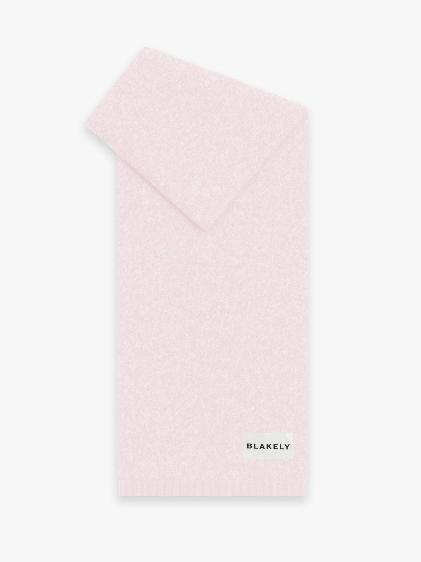 Label Knitted Scarf - Marshmallow Pink