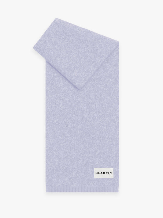 Label Knitted Scarf - Lilac