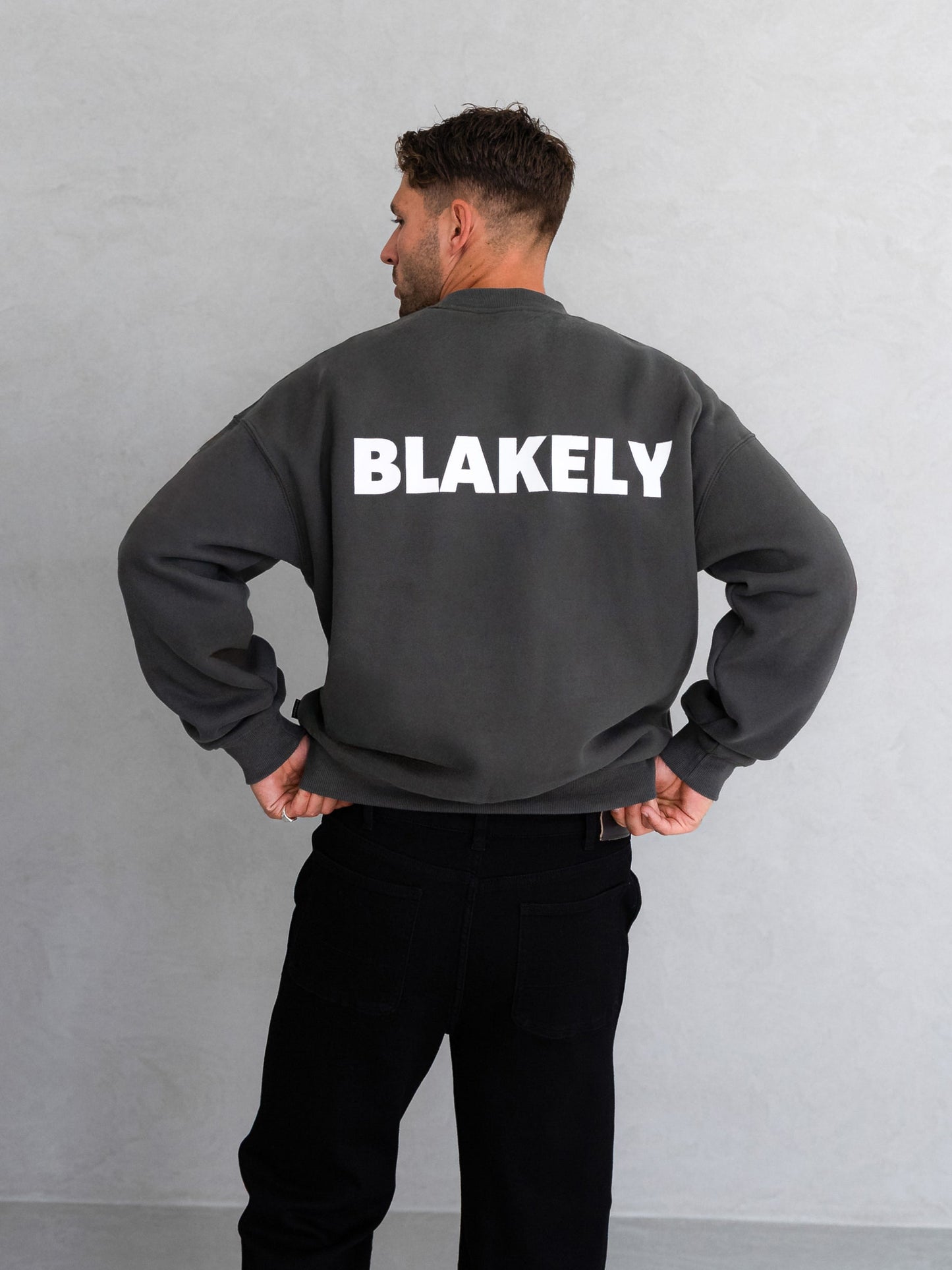 Declan Relaxed Sweater - Khaki Grey