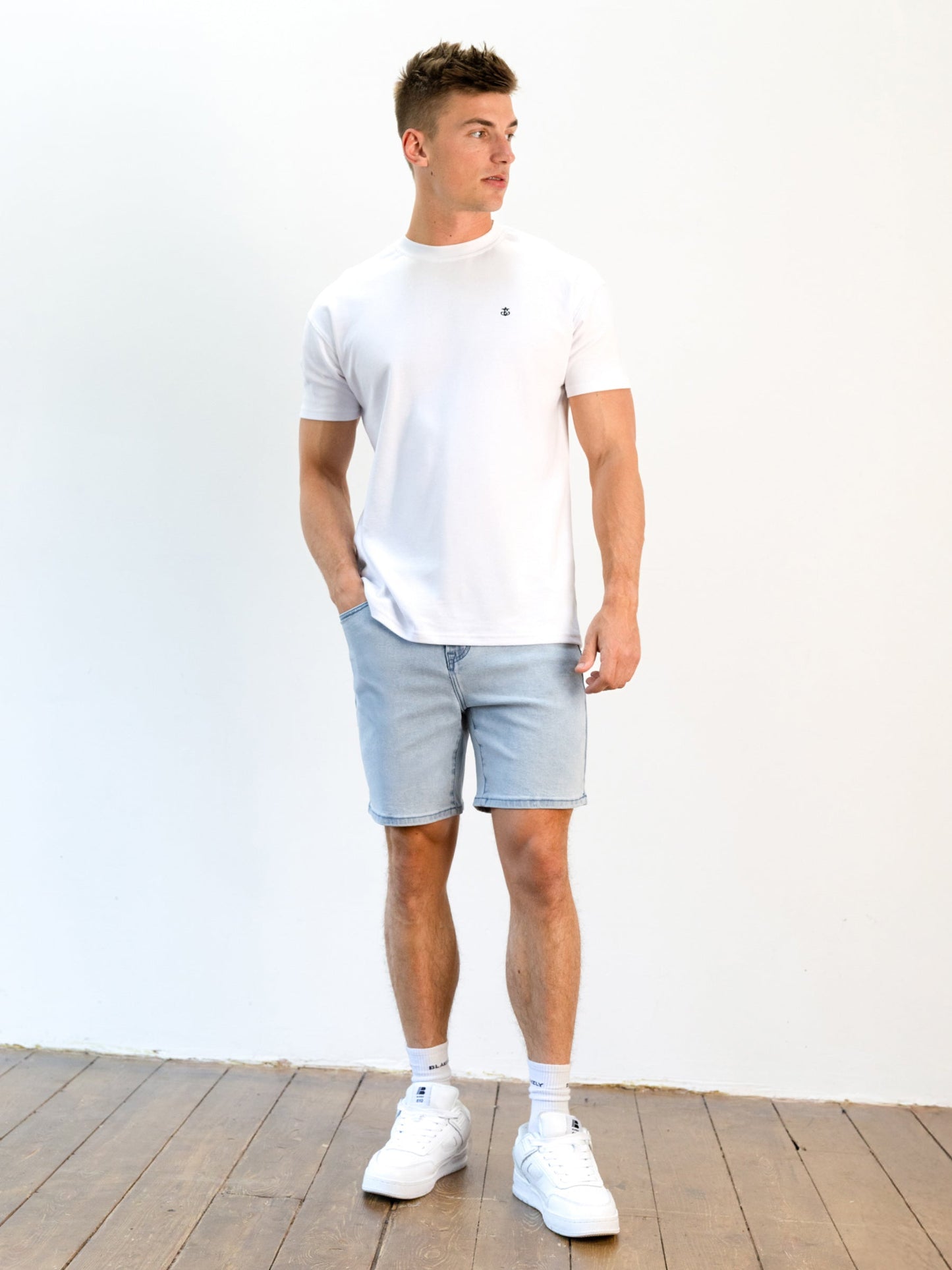 Blakely Denim Shorts - Blue