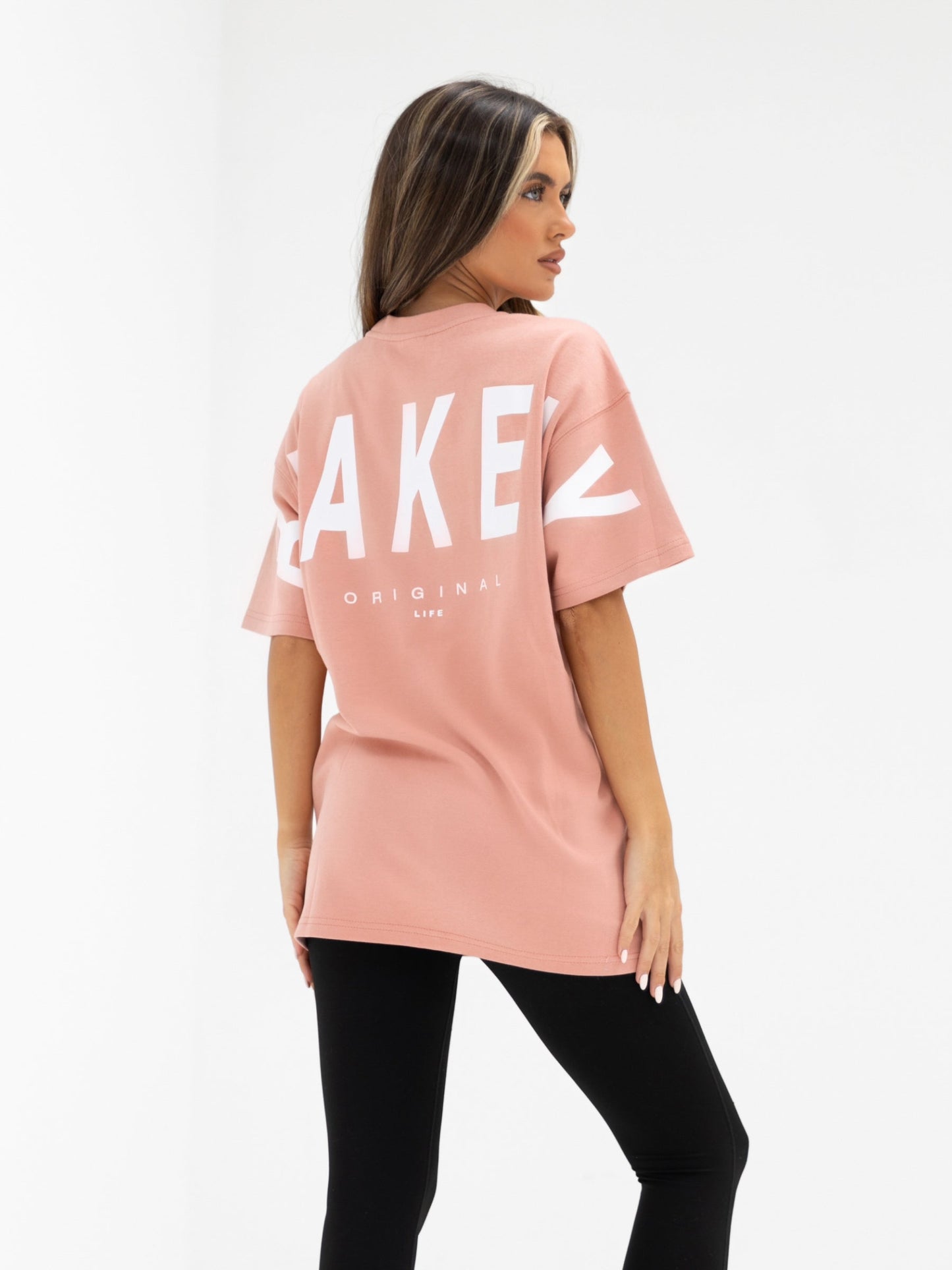 Isabel Oversized T-Shirt - Peach Pink