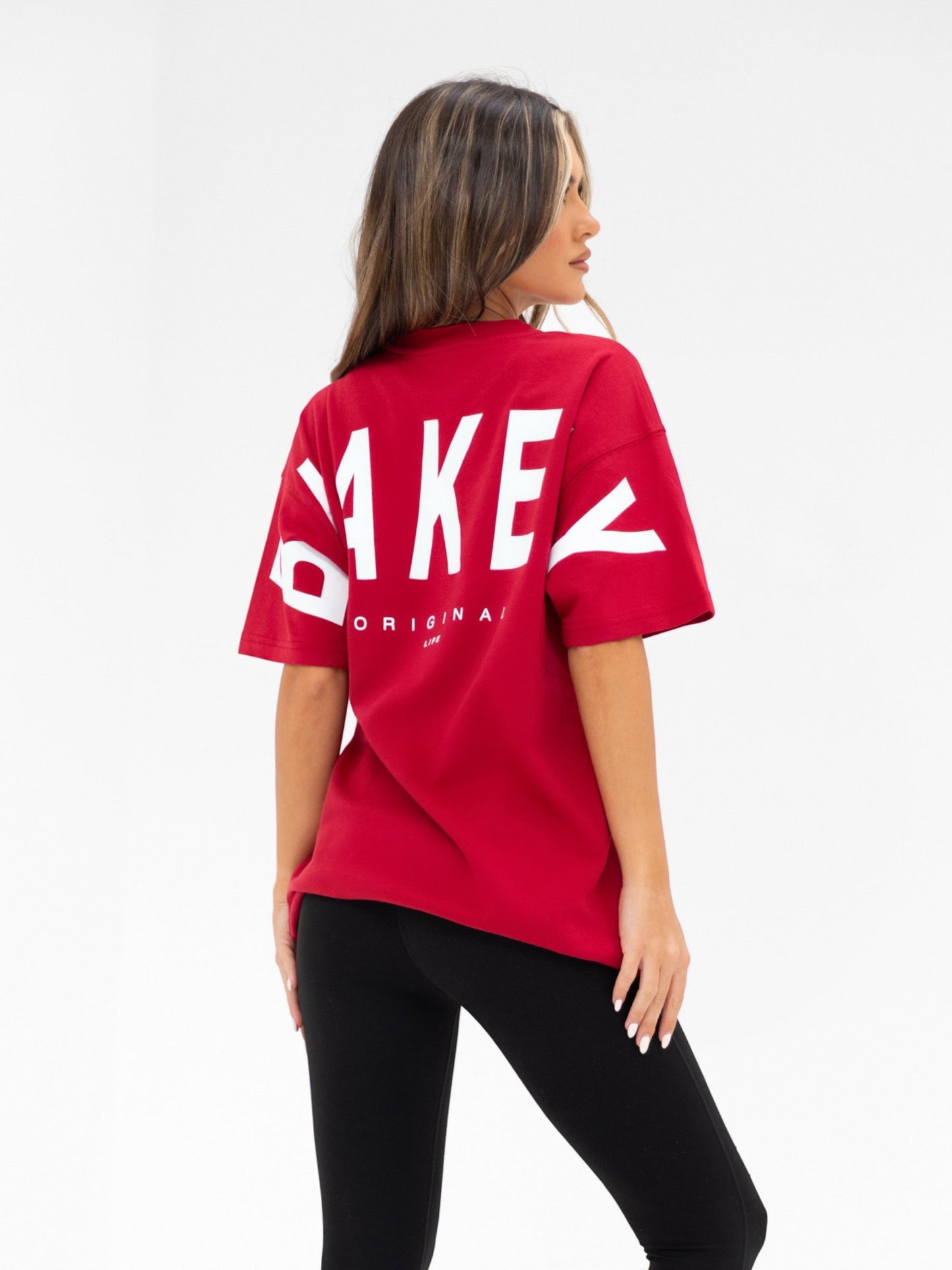 Isabel Oversized T-Shirt - Cherry Red