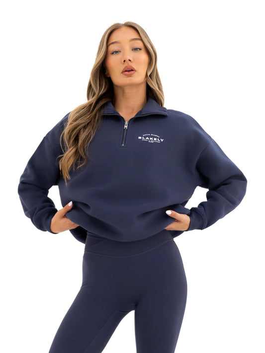 Active Studios 1/4 Zip Sweater - True Navy