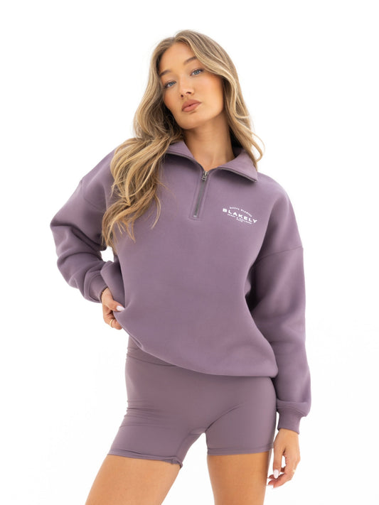 Active Studios 1/4 Zip Sweater - Grape