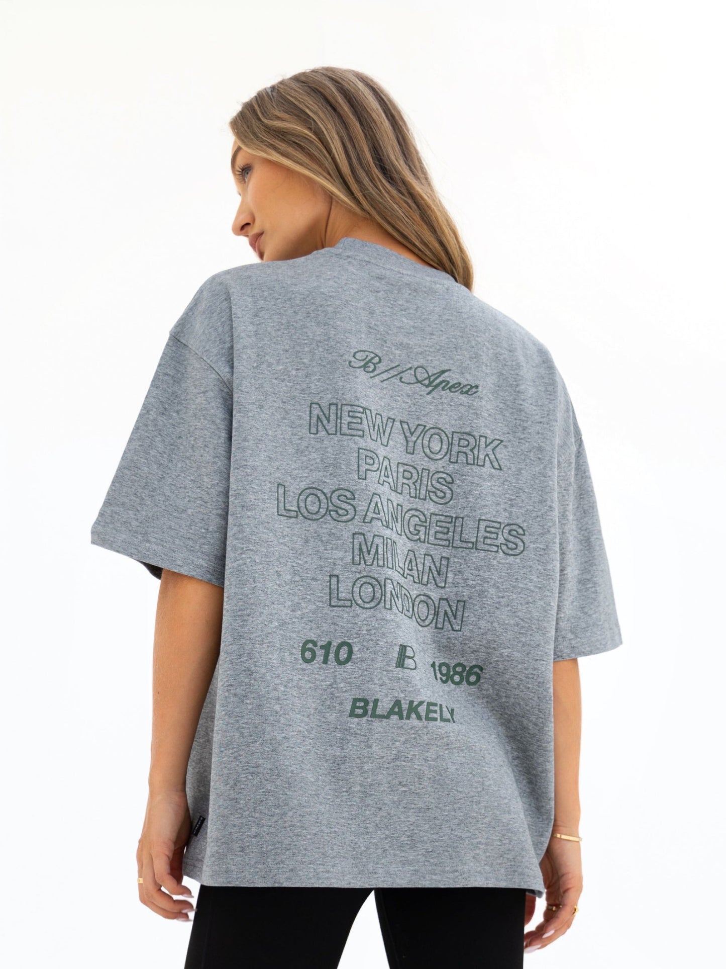 Apex City Ultra Oversized T-Shirt - Marl Grey