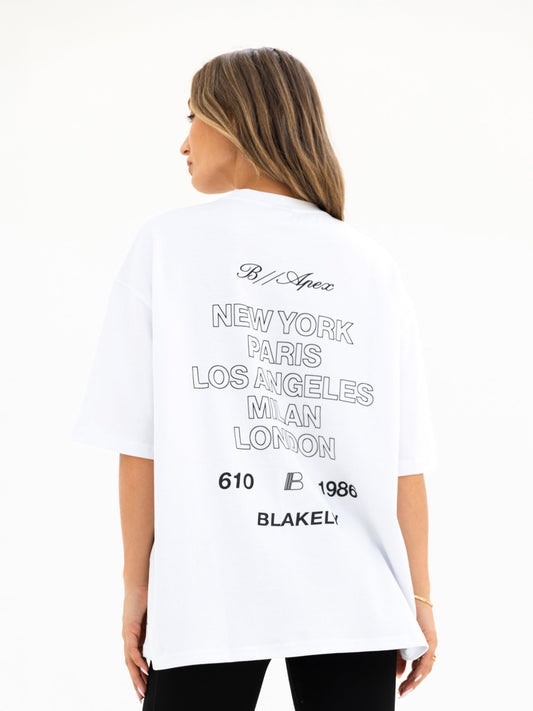 Apex City Ultra Oversized T-Shirt - White