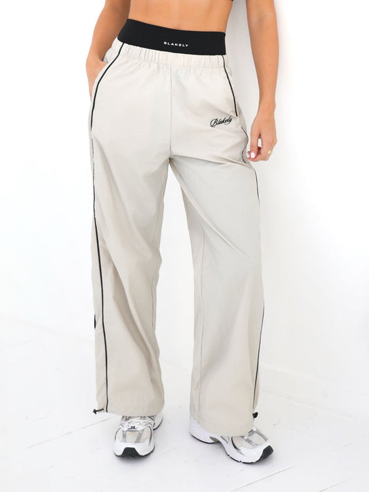 Off Duty Parachute Trousers - Light Taupe