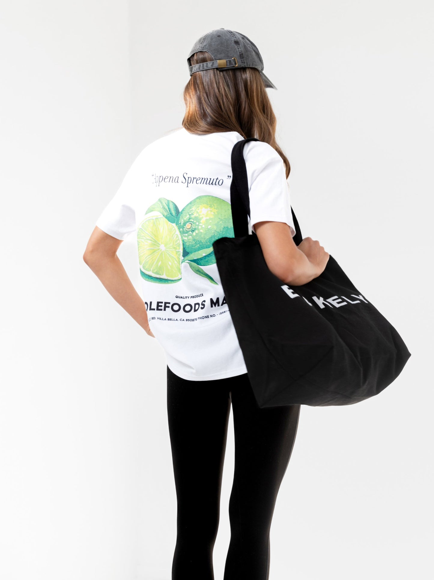 Lilo Lime Oversized T-Shirt - White