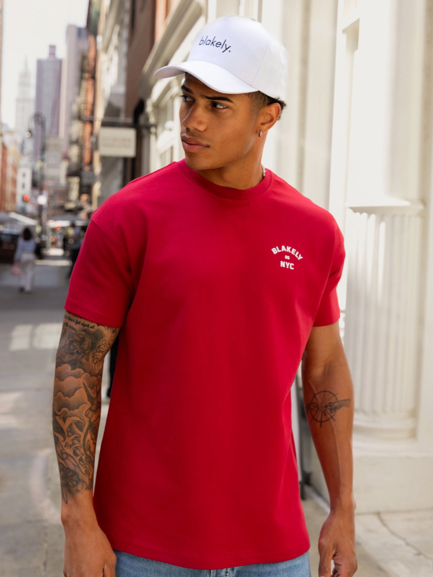 NYC Relaxed T-Shirt - Red