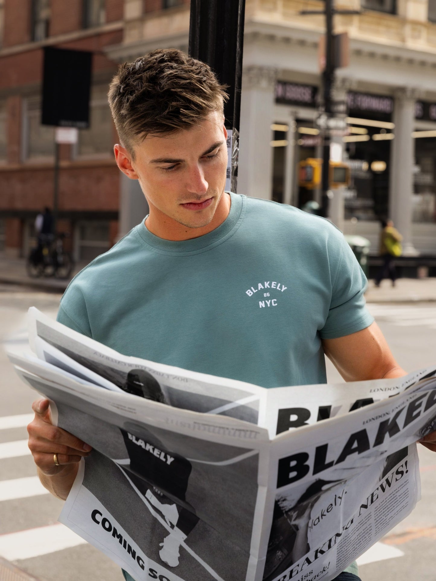 NYC Relaxed T-Shirt - Sage Green