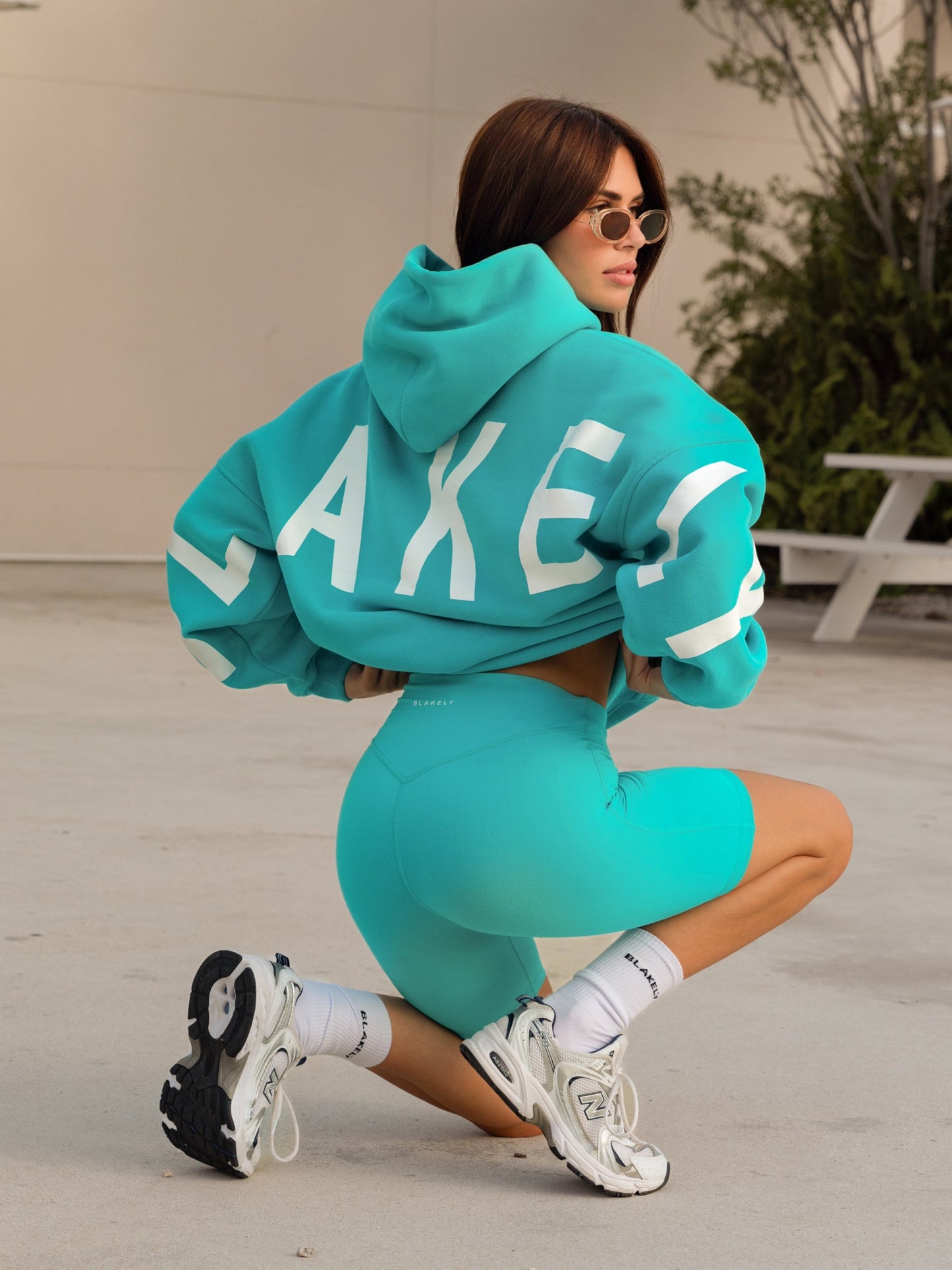 Isabel Oversized Hoodie - Aqua