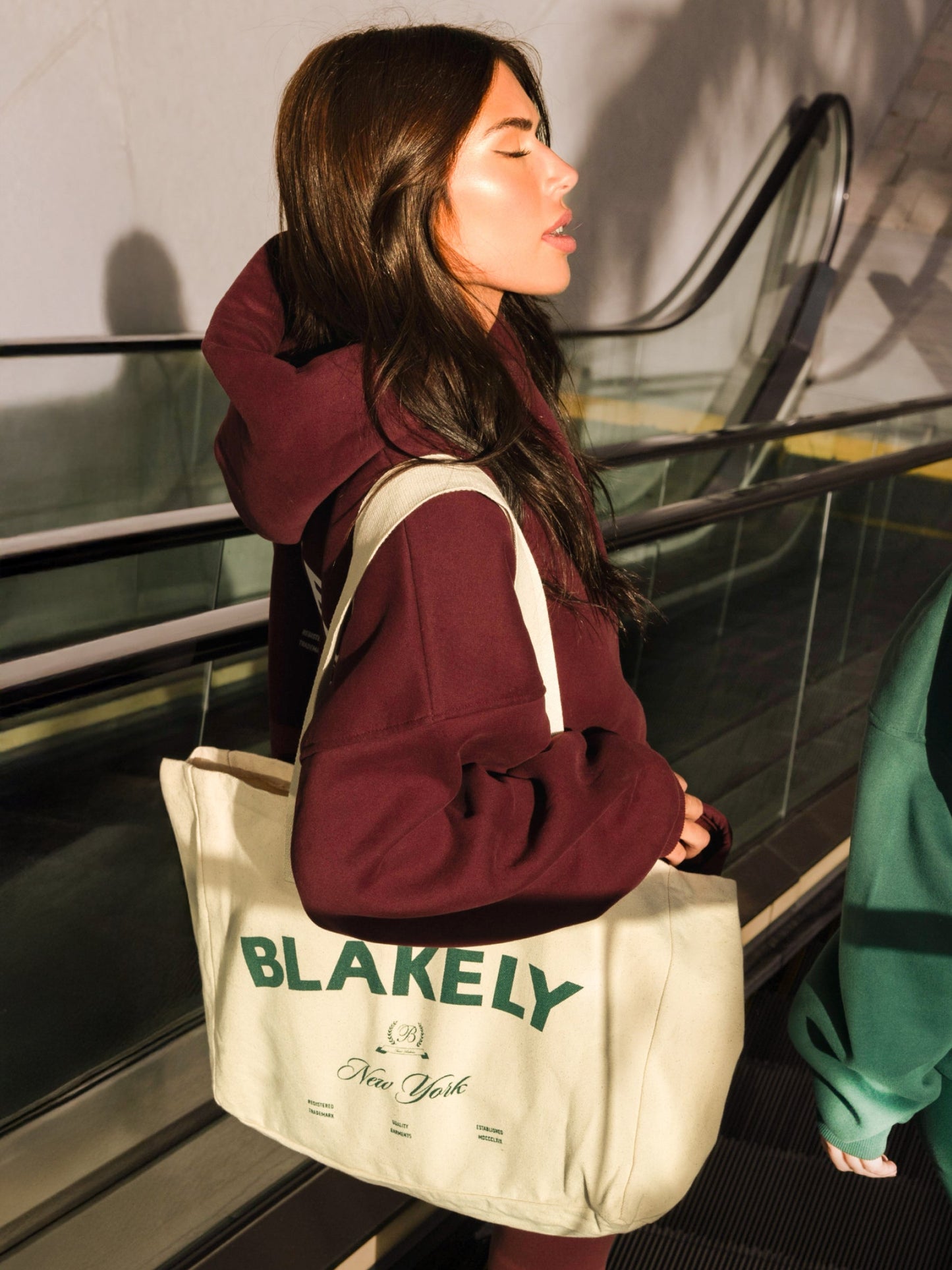 NY Crest Tote Bag - Natural