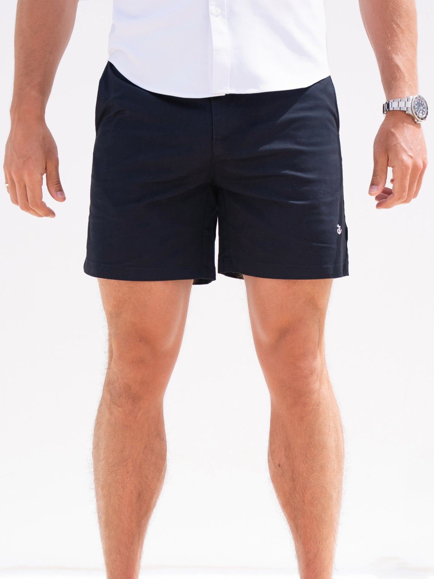 Stretch Chino Shorts - Navy