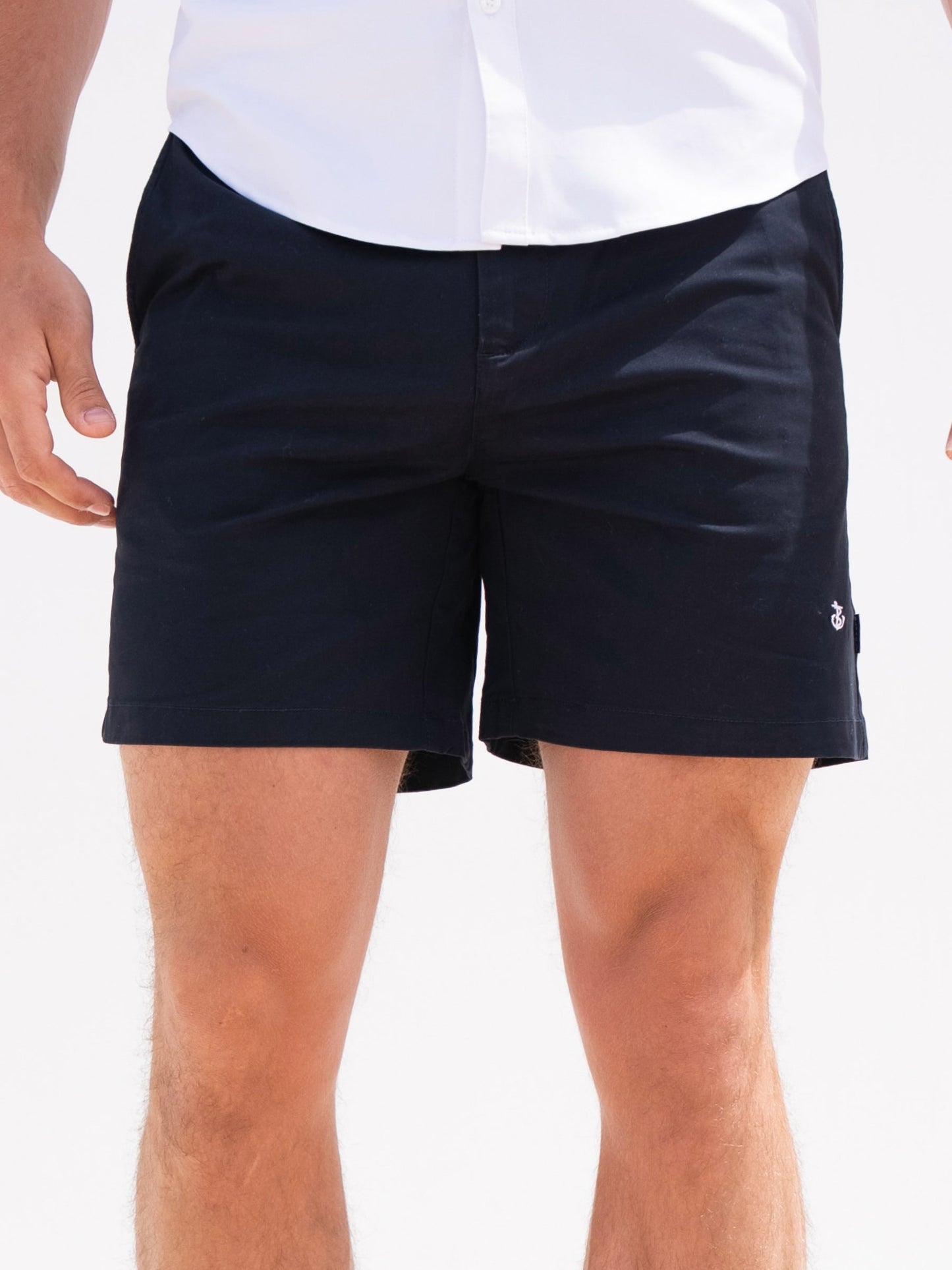 Stretch Chino Shorts - Navy