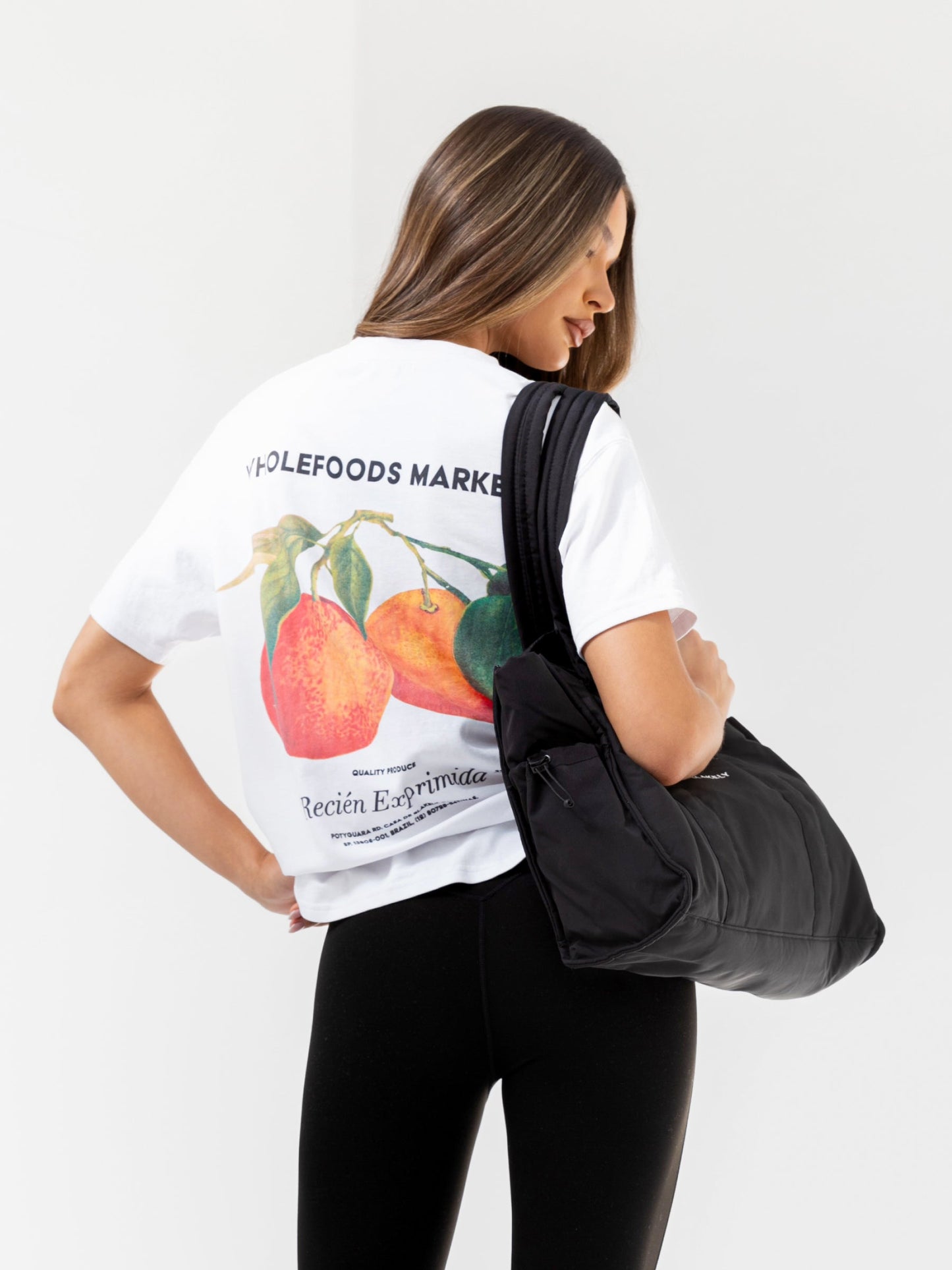 Orla Orange Oversized T-Shirt - White