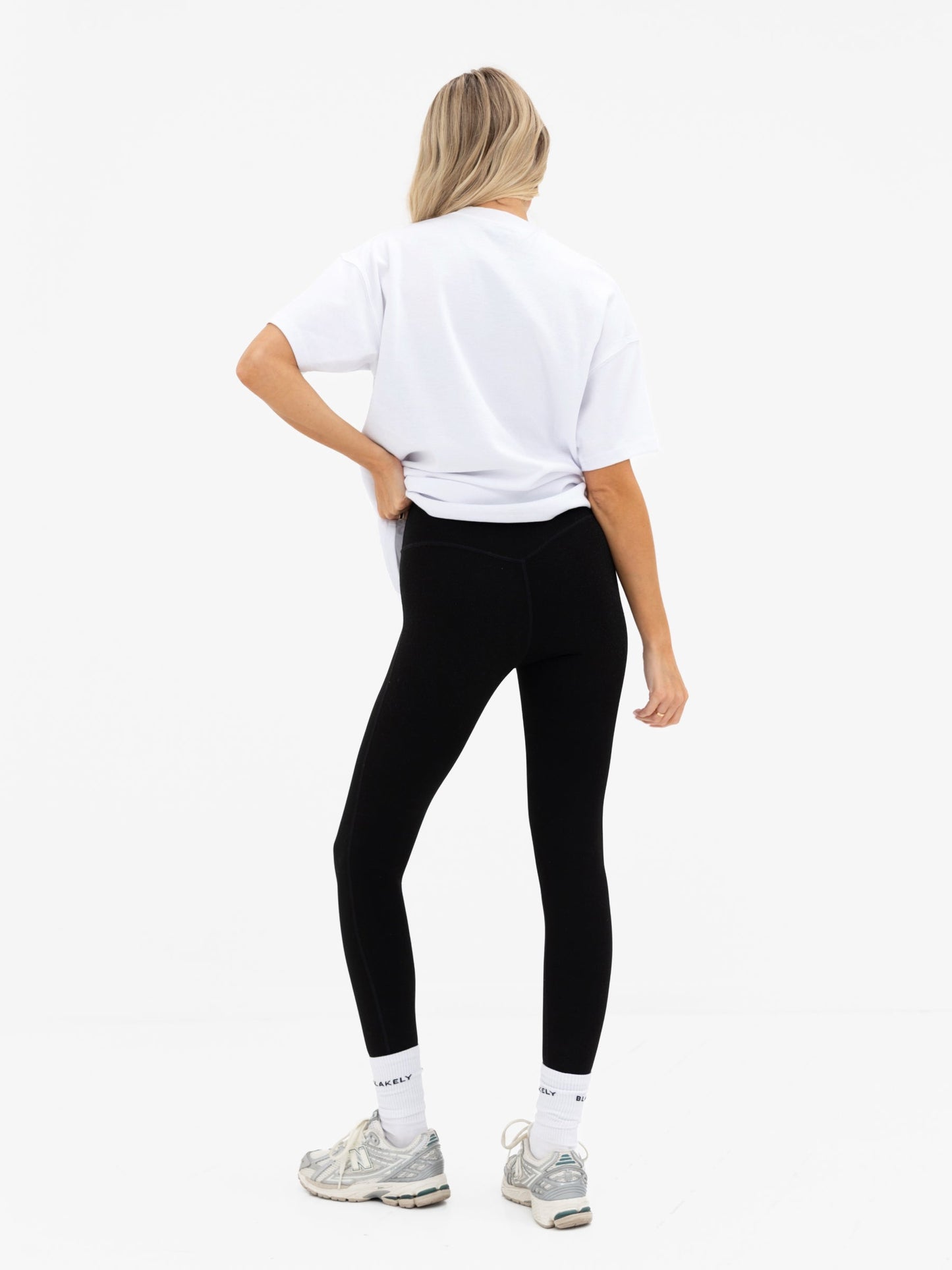 Joah Oversized T-Shirt - White & Cherry Red