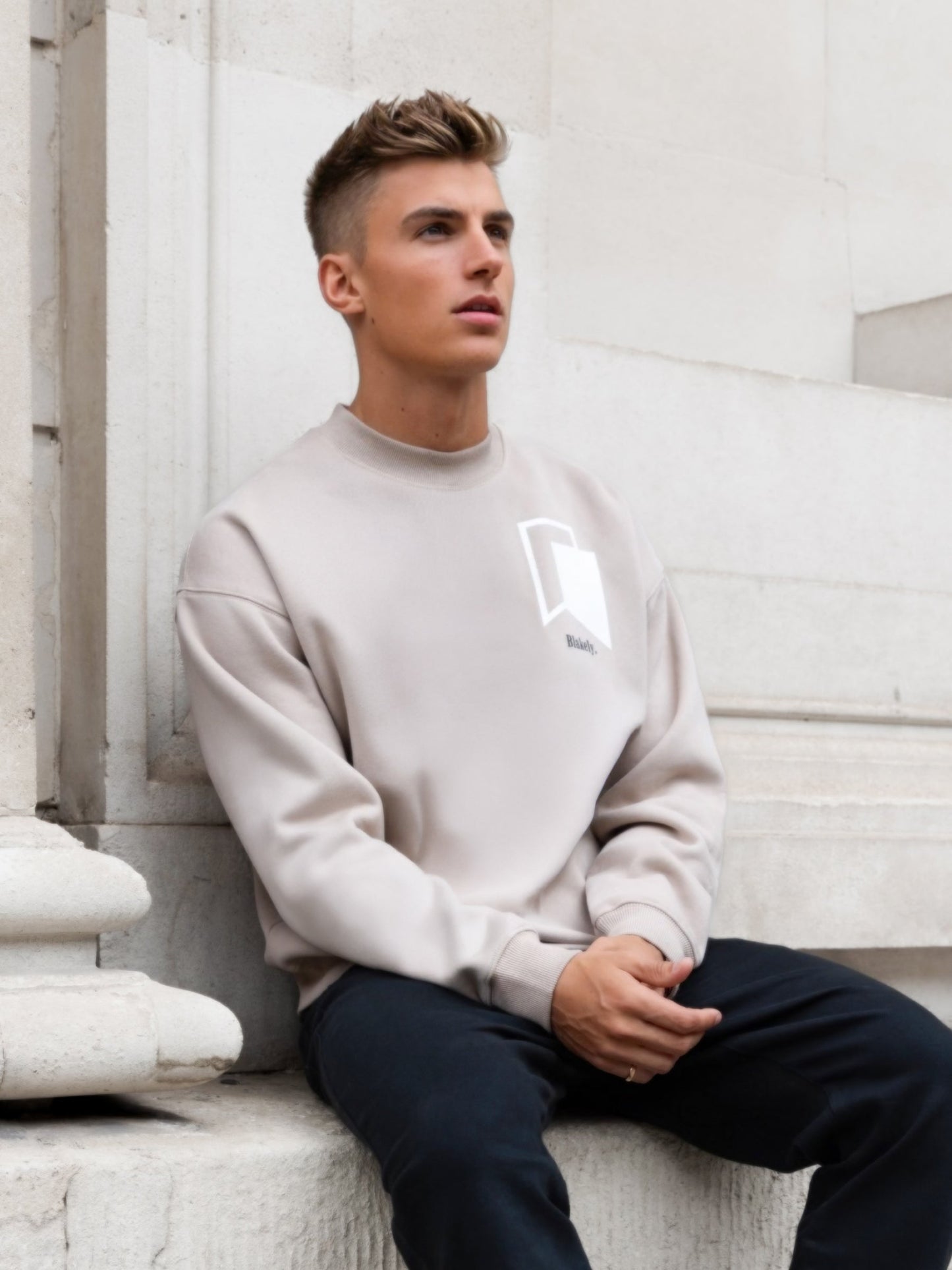 Revolve Relaxed Sweater - Tan