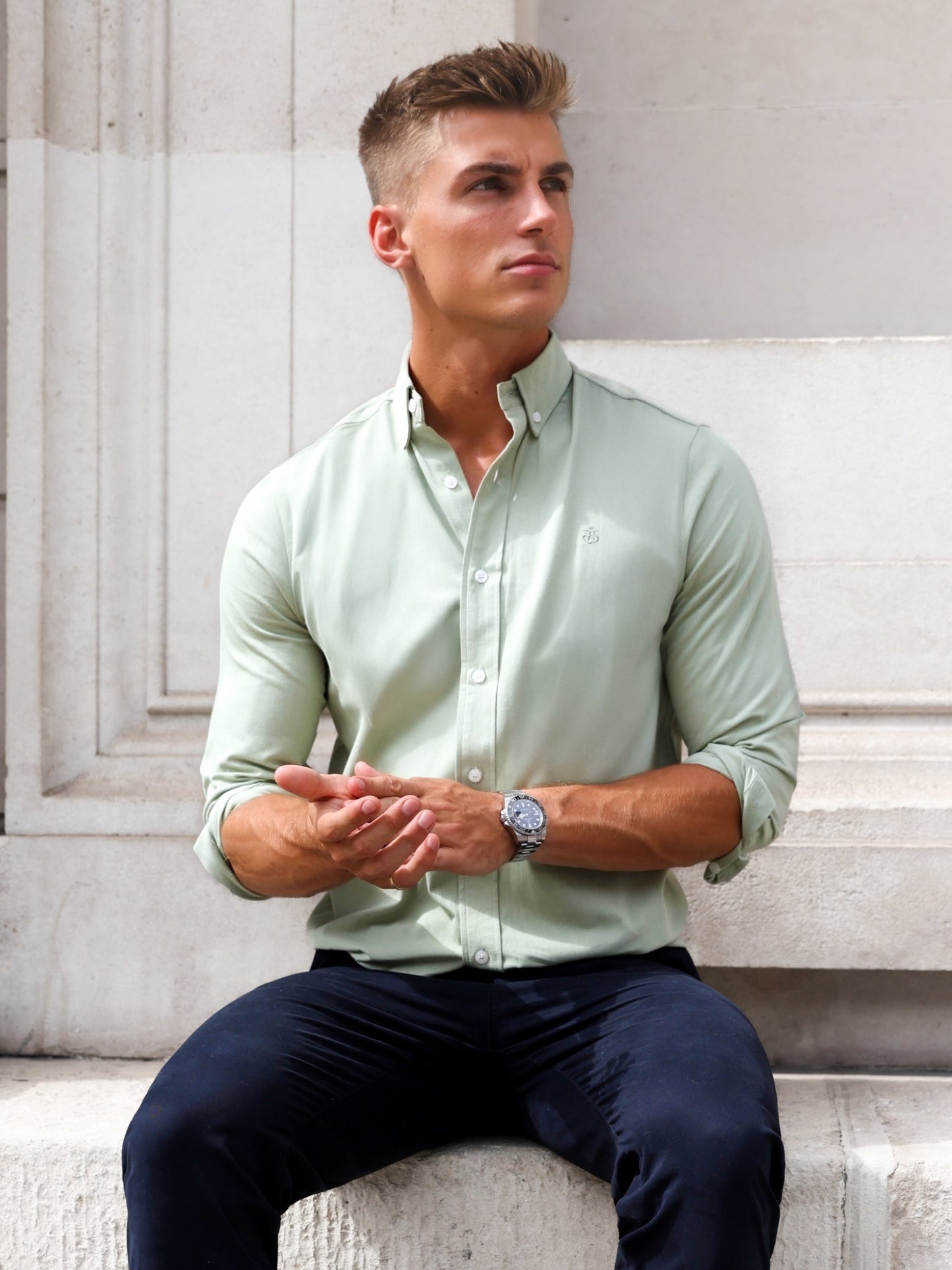 Sedona Slim Fit Shirt - Sage Green
