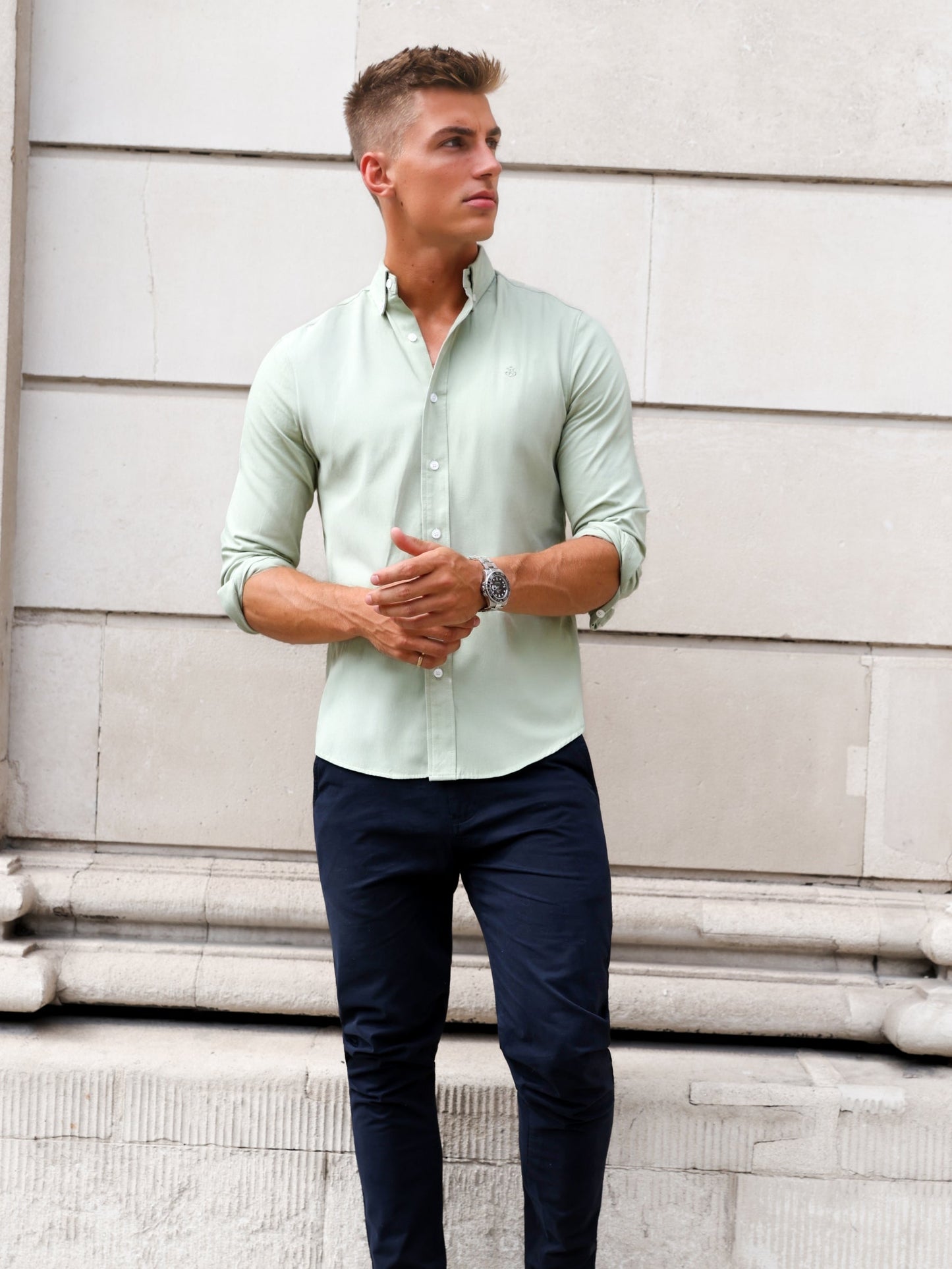 Sedona Slim Fit Shirt - Sage Green