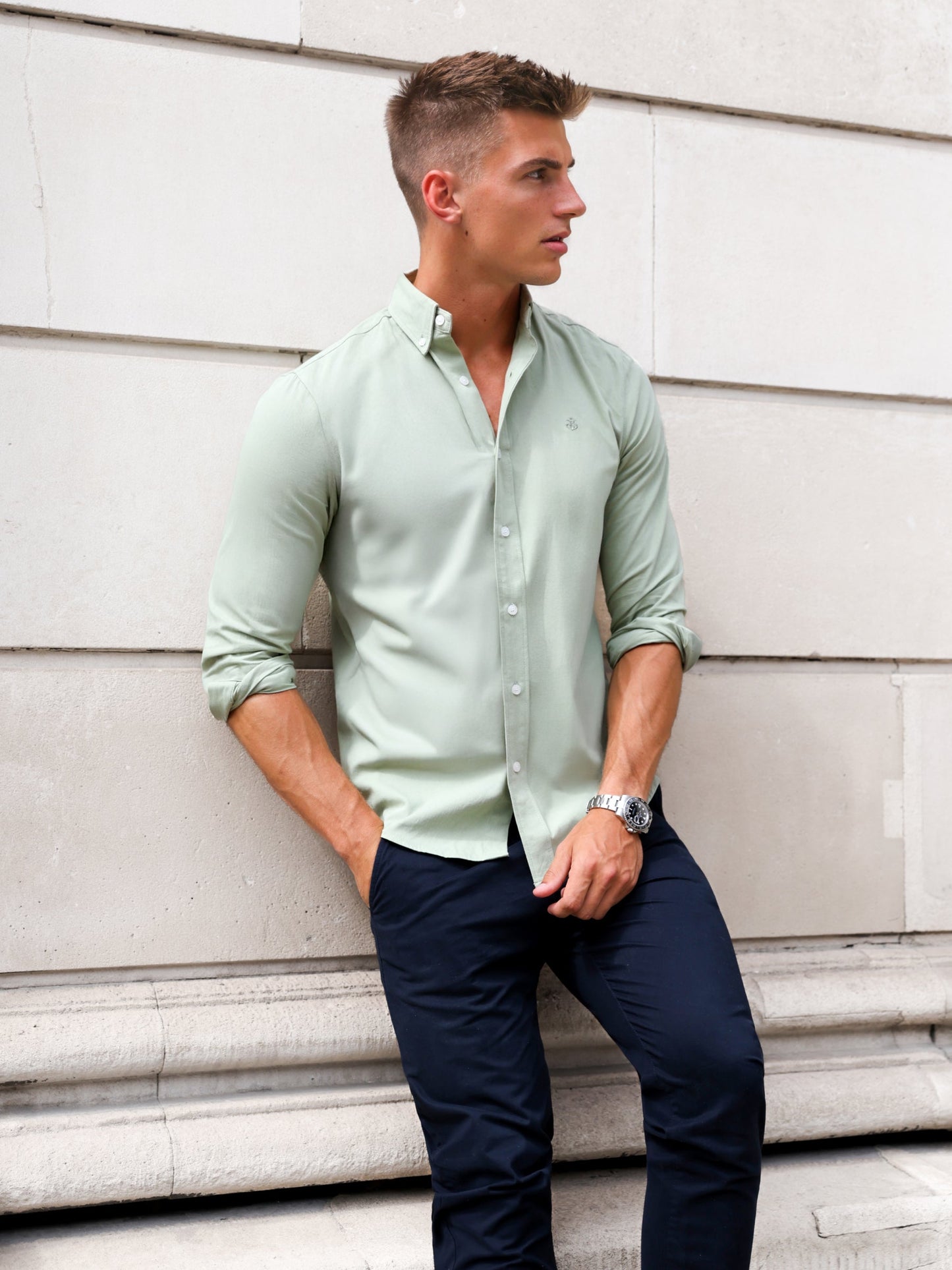 Sedona Slim Fit Shirt - Sage Green