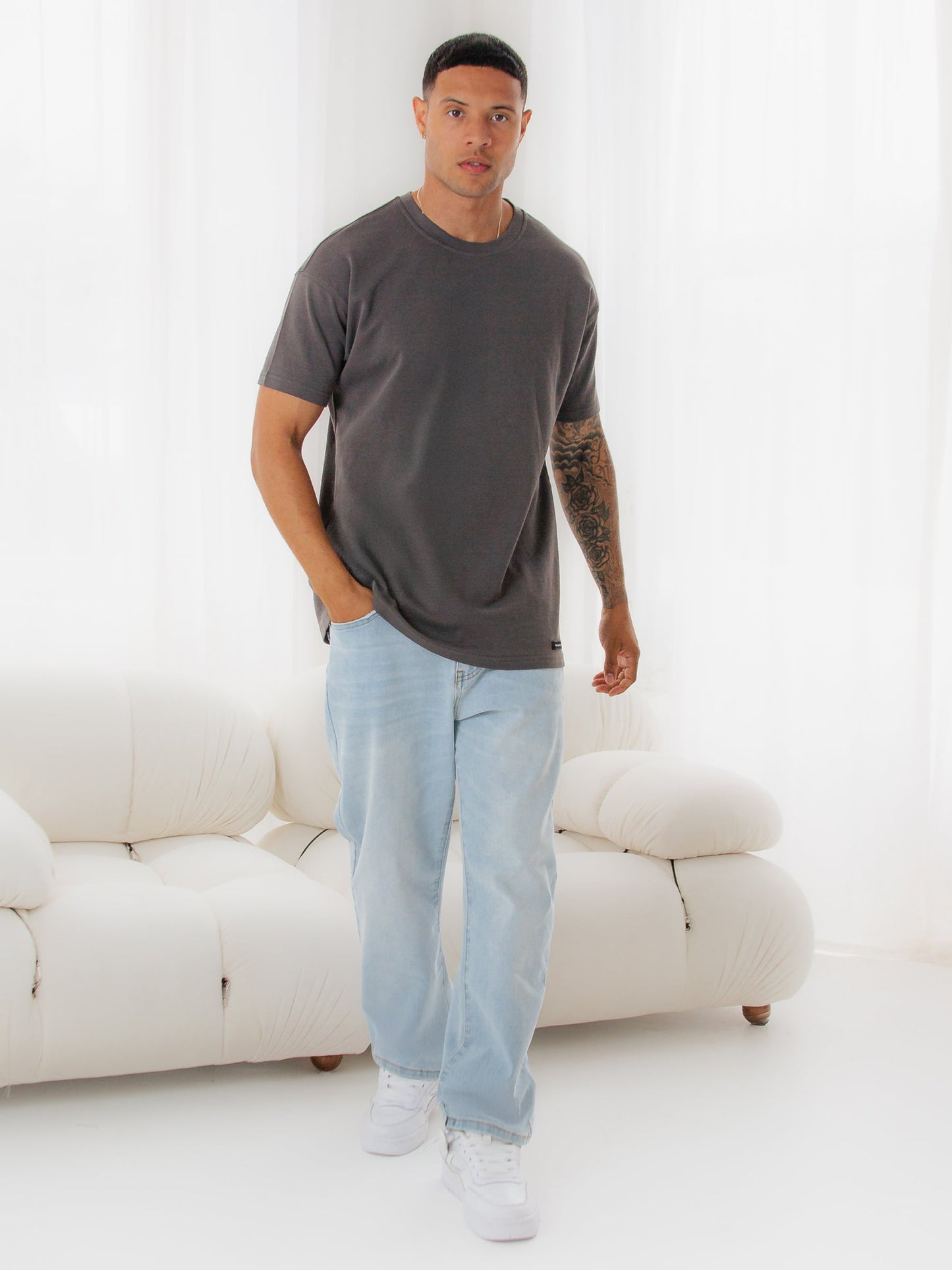 Otis Relaxed T-Shirt - Charcoal